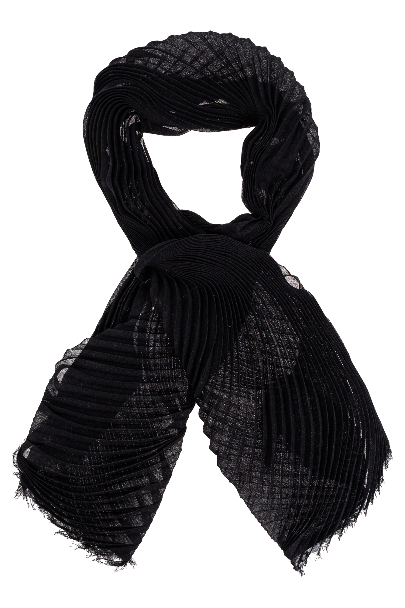 スカーフ ISSEY MIYAKE Woman Neck scarf Black IM46AD101 15 PLEATS PLEASE ISSEY MIYAKE: Neck scarf woman - Black